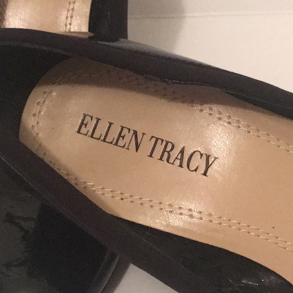 Ellen Tracy Patent Leather Wedge Pumps - Picture 10 of 13
